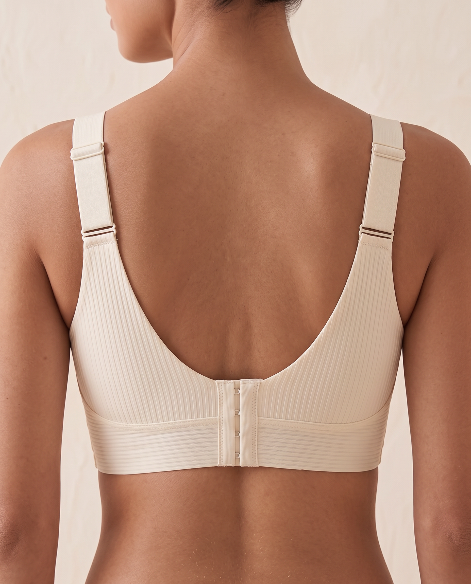 Biustonosz Push-up V-neck IVORY - tył
